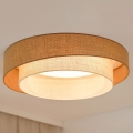 Brilagi - LED регулируемо таванно осветително тяло SHINE LED/24W/230V Ø 60 см 3000/4000/6500K бежово/кремаво + дистанционно управление