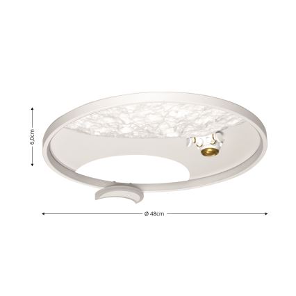 Brilagi - LED регулируемо таванно осветително тяло ASTRO LED/20W/230V 3000-6000K + дистанционно управление