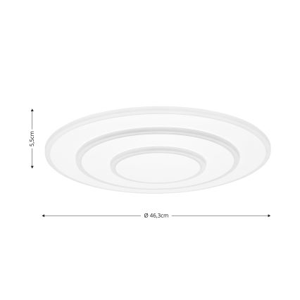 Brilagi - LED регулируемо таванно осветително тяло MODERN LED/58W/230V 2700-6500K Ø 46,3 см + дистанционно управление
