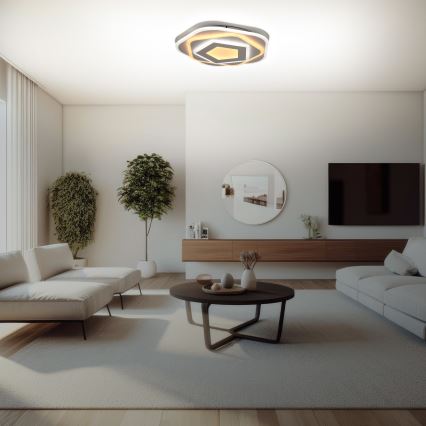 Brilagi - LED регулируемо таванно осветително тяло MODERN LED/64W/230V 2700-6500K Ø 40 см + дистанционно управление