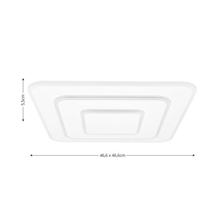Brilagi - LED регулируемо таванно осветително тяло MODERN LED/72W/230V 2700-6500K 46,6x46,6 см + дистанционно управление