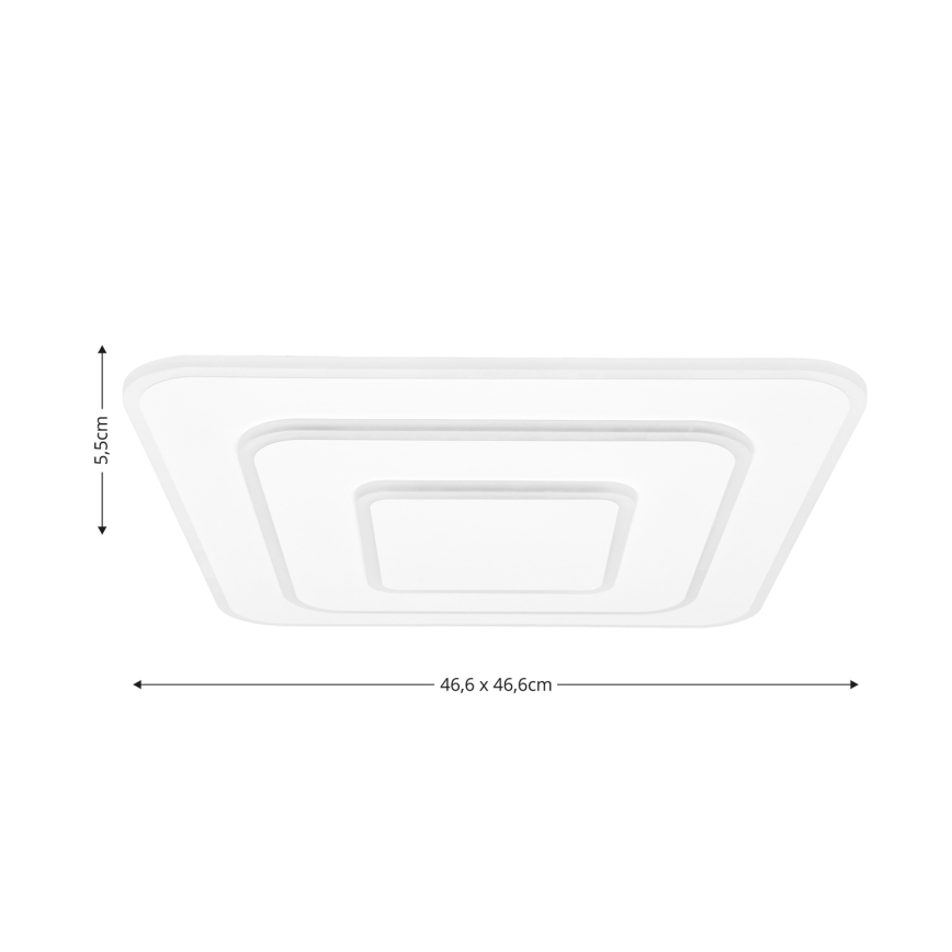 Brilagi - LED регулируемо таванно осветително тяло MODERN LED/72W/230V 2700-6500K 46,6x46,6 см + дистанционно управление