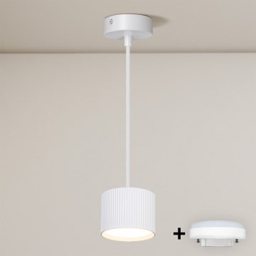 Brilagi - LED RGB+CCT димируем полилей на кабел STRIPY 1xGX53/14W/230V 2700-6500K Wi-Fi Tuya бял