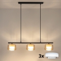 Brilagi - LED RGB+CCT Димируем полилей с кабелно окачване AURA LUX 3xGX53/14W/230V 2700-6500K Wi-Fi Tuya черен/златен