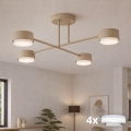 Brilagi - LED RGB+CCT Димируема плафонна лампа MONO 4xGX53/14W/230V 2700-6500K Wi-Fi Tuya черен