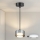 Brilagi - LED RGB+CCT димируема висяща лампа на кабел AURA LUX 1xGX53/14W/230V 2700-6500K Wi-Fi Tuya черна/опушена