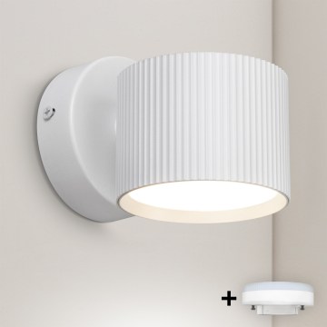 Brilagi - LED RGB+CCT Димируемо стеннo точково осветително тяло STRIPY 1xGX53/14W/230V 2700-6500K Wi-Fi Tuya бяло