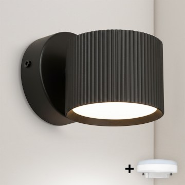 Brilagi - LED RGB+CCT димируемо стенно точково осветително тяло STRIPY 1xGX53/14W/230V 2700-6500K Wi-Fi Tuya черно