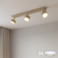 Brilagi - LED RGB+CCT димируемо точково осветително тяло MONO 3xGX53/14W/230V 2700-6500K Wi-Fi Tuya бежово