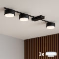 Brilagi - LED RGB+CCT Димируемо точково осветително тяло MONO 3xGX53/14W/230V 2700-6500K Wi-Fi Tuya черно
