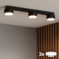 Brilagi - LED RGB+CCT димируемо точково осветително тяло MONO 3xGX53/14W/230V 2700-6500K Wi-Fi Tuya черно