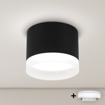 Brilagi - LED RGB+CCT димируемо точково осветително тяло SMOOTH 1xGX53/14W/230V 2700-6500K Wi-Fi Tuya черно