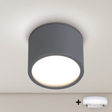 BRILAGI - LED RGB+CCT Димируемо точково осветително тяло за баня SMOOTH1xGX53/14W/230V 60x82 mm 2700-6500K Wi-Fi Tuya антрацит IP54