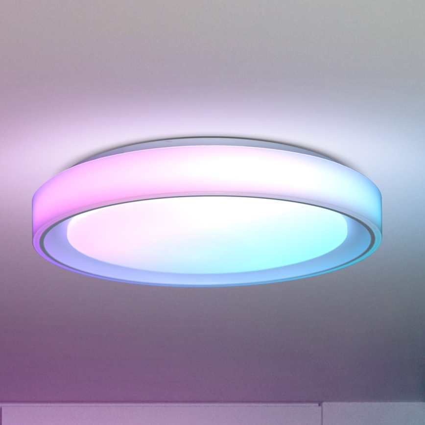 Brilagi - LED RGB Димируем плафон FLOCO LED/30W/230V 3000-6500K Wi-Fi Tuya + LED/6W + дистанционно управление