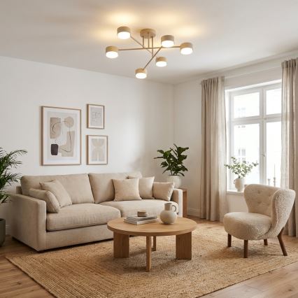 Brilagi - LED RGB+CCT димируем таванен полилей MONO 6xGX53/14W/230V 2700-6500K Wi-Fi Tuya черен