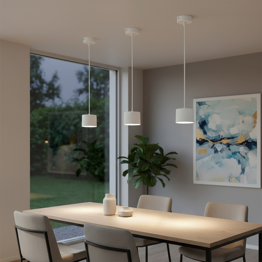 Brilagi - LED RGB+CCT димируем полилей на кабел STRIPY 1xGX53/14W/230V 2700-6500K Wi-Fi Tuya бял