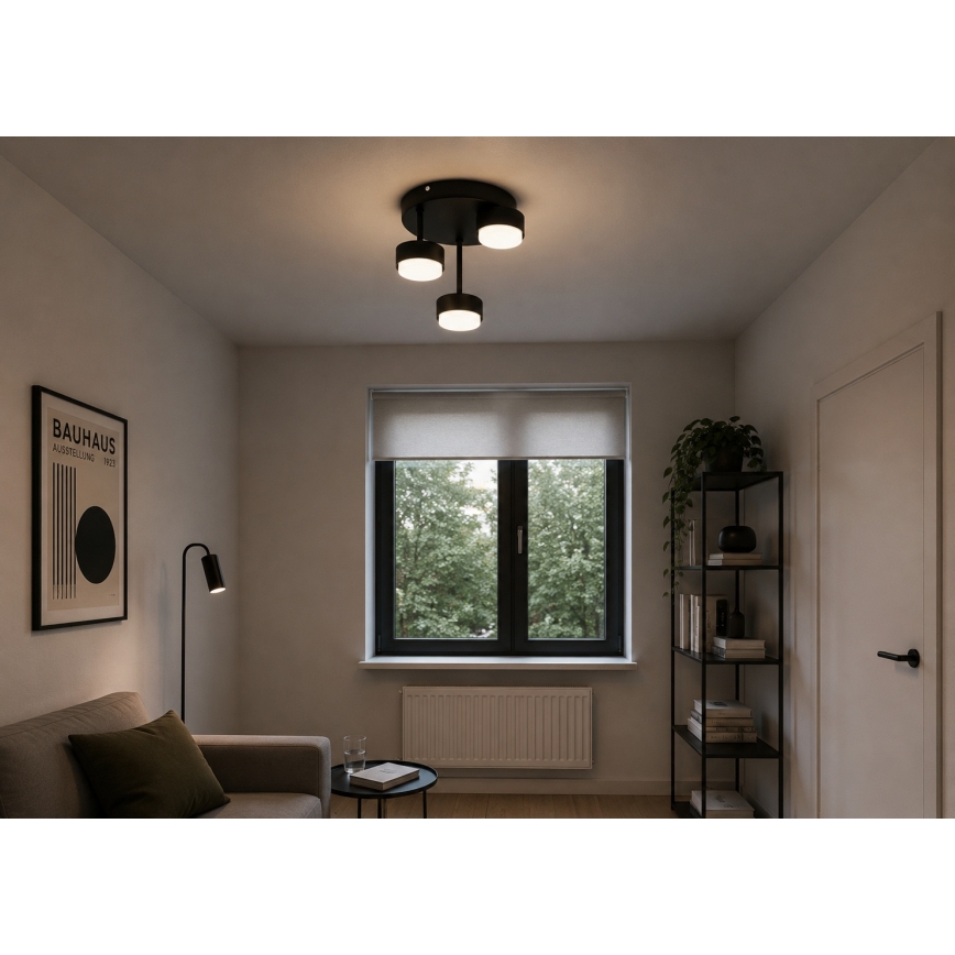 Brilagi - LED RGB+CCT димируем плафонен полилей MONO 3xGX53/14W/230V 2700-6500K Wi-Fi Tuya черен