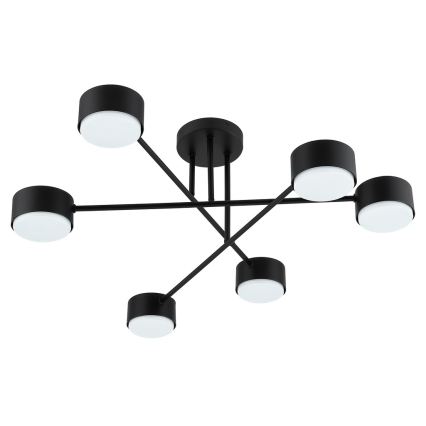 Brilagi - LED RGB+CCT димируем прикрепен таванен полилей MONO 6xGX53/14W/230V 2700-6500K Wi-Fi Tuya черен