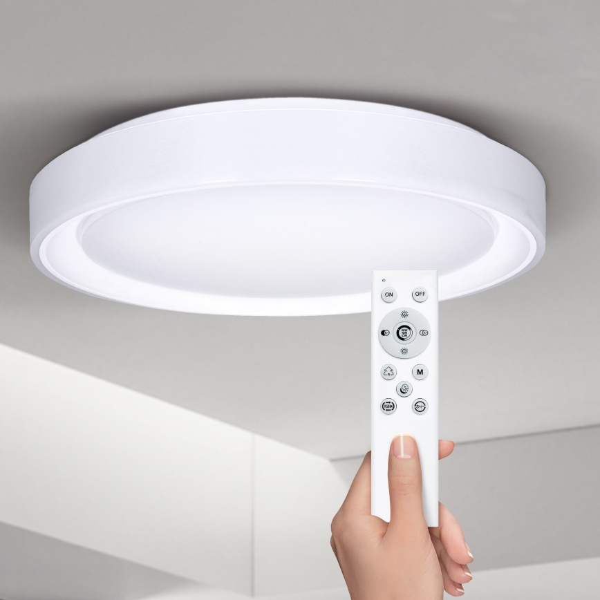 Brilagi - LED RGB Димируем плафон FLOCO LED/30W/230V 3000-6500K Wi-Fi Tuya + LED/6W + дистанционно управление