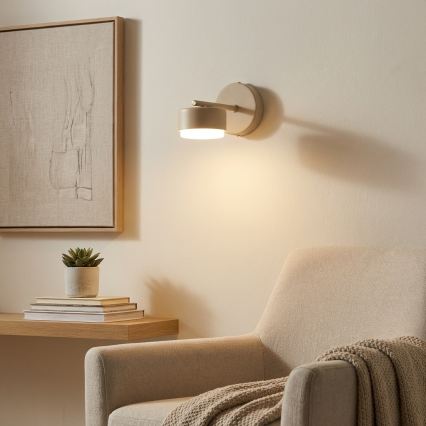 Brilagi - LED RBG+CCT Димируема стенна лампа MONO 1xGX53/14W/230V 2700-6500K Wi-Fi Tuya бежова