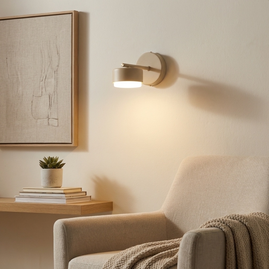 Brilagi - LED RBG+CCT Димируема стенна лампа MONO 1xGX53/14W/230V 2700-6500K Wi-Fi Tuya бежова