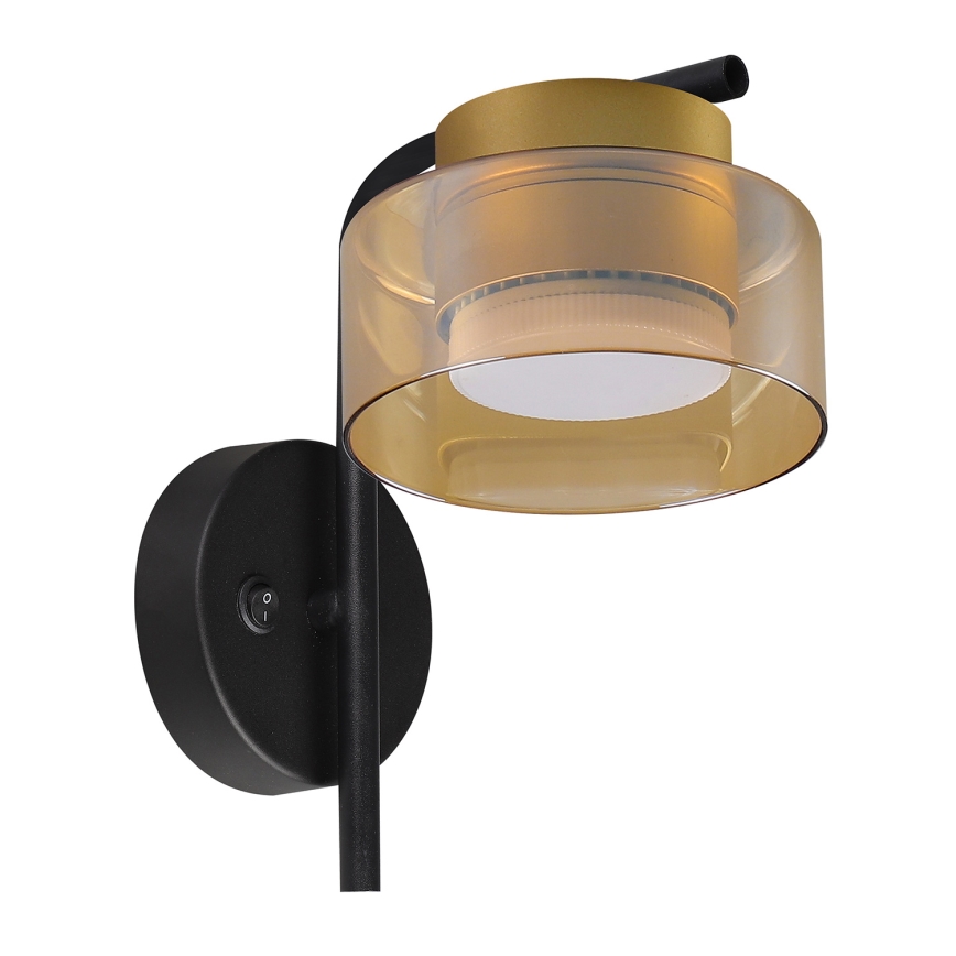 Brilagi - LED RGB+CCT димируема стенна лампа AURA LUX 1xGX53/14W/230V 2700-6500K Wi-Fi Tuya черна/златна