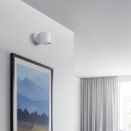 Brilagi - LED RGB+CCT Димируемо стеннo точково осветително тяло STRIPY 1xGX53/14W/230V 2700-6500K Wi-Fi Tuya бяло