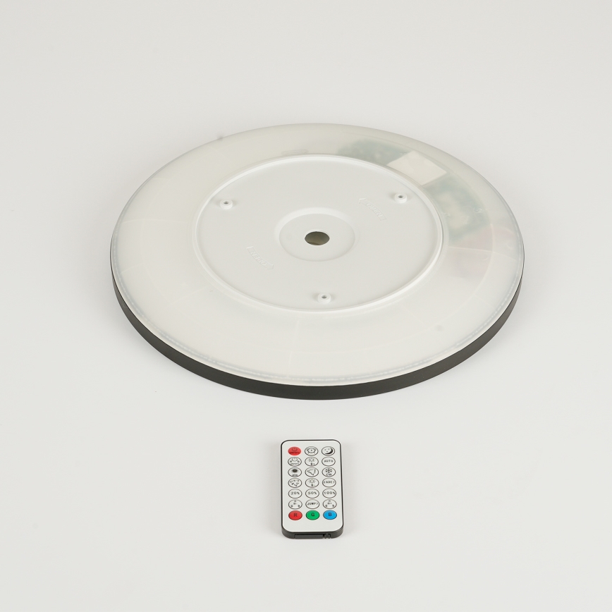 Brilagi - LED RGBW регулируемо таванно осветително тяло ULTRA SLIM LED/18W/230V 2700-6500K Ø 30 см черно + дистанционно управление