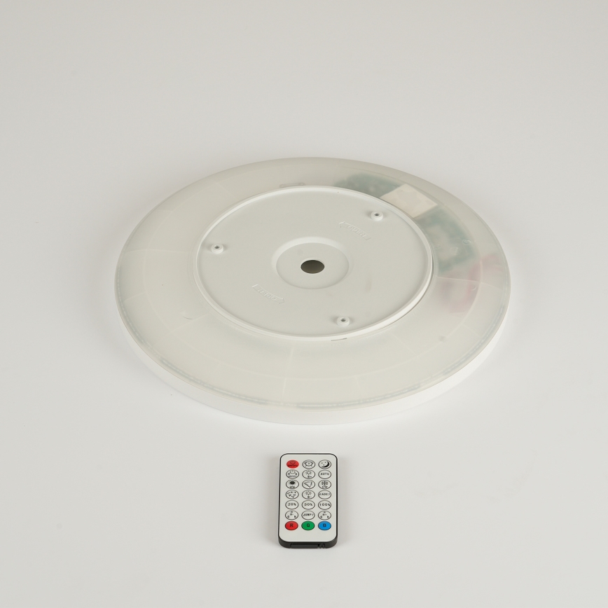 Brilagi - LED RGBW регулируемо таванно осветително тяло ULTRA SLIM LED/18W/230V 2700-6500K Ø 30 см бяло + дистанционно управление