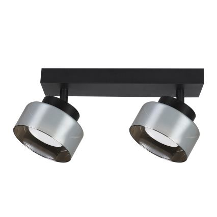 Brilagi - LED RGB+CCT Димируемо точково осветително тяло AURA LUX 2xGX53/14W/230V 2700-6500K Wi-Fi Tuya черно/опушено