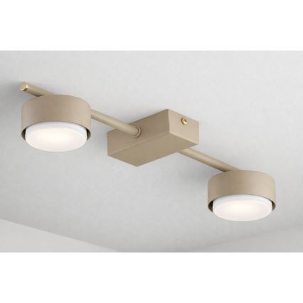 Brilagi - LED RGB+CCT димируемо точково осветително тяло MONO 2xGX53/14W/230V 2700-6500K Wi-Fi Tuya бежово