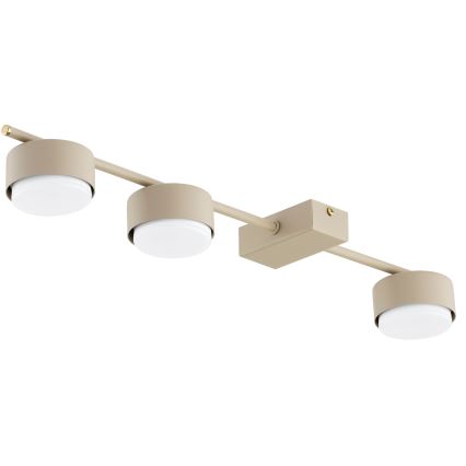 Brilagi - LED RGB+CCT димируемо точково осветително тяло MONO 3xGX53/14W/230V 2700-6500K Wi-Fi Tuya бежово