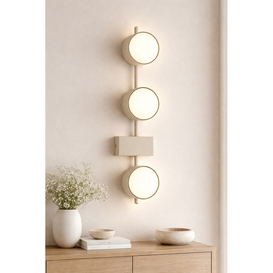 Brilagi - LED RGB+CCT димируемо точково осветително тяло MONO 3xGX53/14W/230V 2700-6500K Wi-Fi Tuya бежово