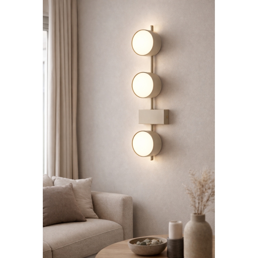 Brilagi - LED RGB+CCT димируемо точково осветително тяло MONO 3xGX53/14W/230V 2700-6500K Wi-Fi Tuya бежово
