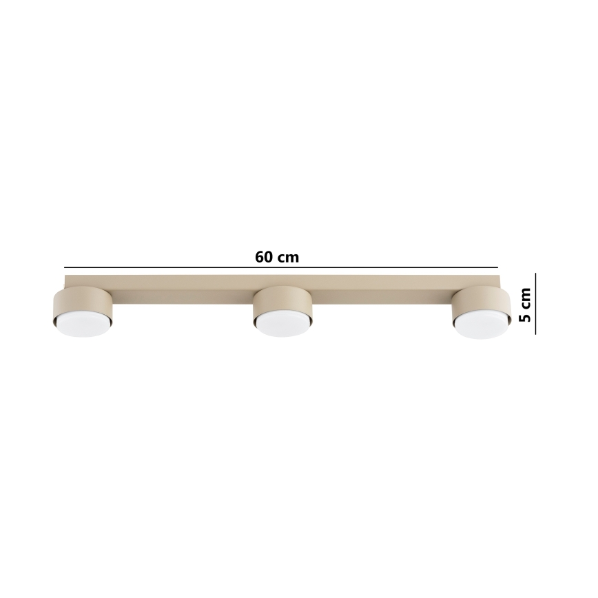 Brilagi - LED RGB+CCT димируемо точково осветително тяло MONO 3xGX53/14W/230V 2700-6500K Wi-Fi Tuya бежово