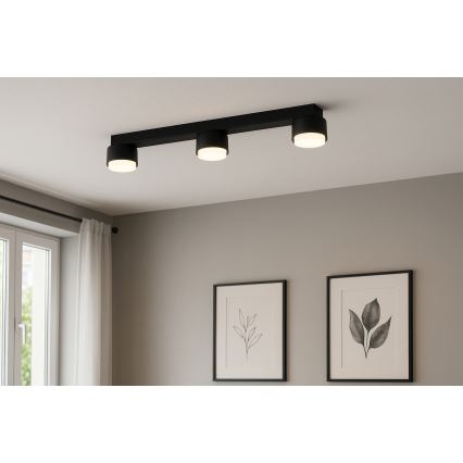 Brilagi - LED RGB+CCT димируемо точково осветително тяло MONO 3xGX53/14W/230V 2700-6500K Wi-Fi Tuya черно