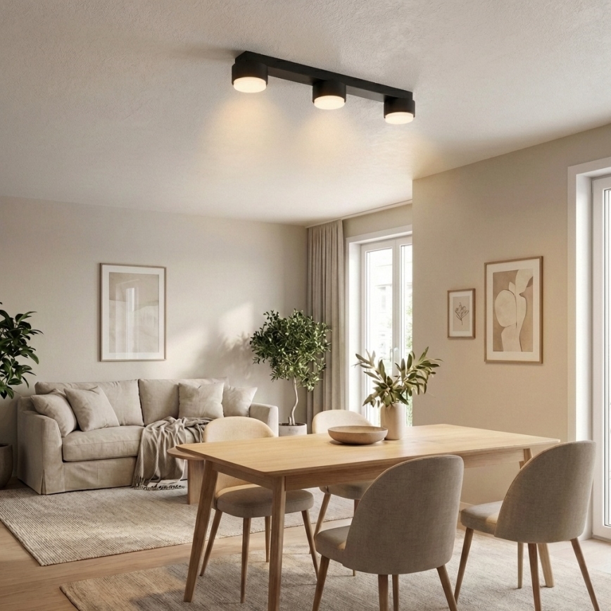 Brilagi - LED RGB+CCT димируемо точково осветително тяло MONO 3xGX53/14W/230V 2700-6500K Wi-Fi Tuya черно