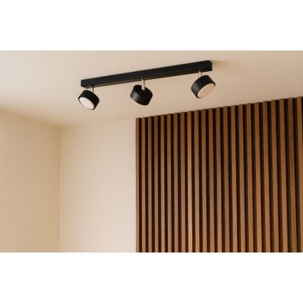 Brilagi - LED RGB+CCT димируемо точково осветително тяло MONO 3xGX53/14W/230V 2700-6500K Wi-Fi Tuya черно