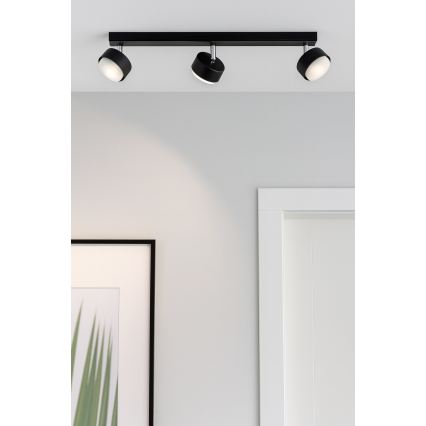 Brilagi - LED RGB+CCT димируемо точково осветително тяло MONO 3xGX53/14W/230V 2700-6500K Wi-Fi Tuya черно