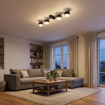 Brilagi - LED RGB+CCT Димируемо точково осветително тяло MONO 4xGX53/14W/230V 2700-6500K Wi-Fi Tuya черно