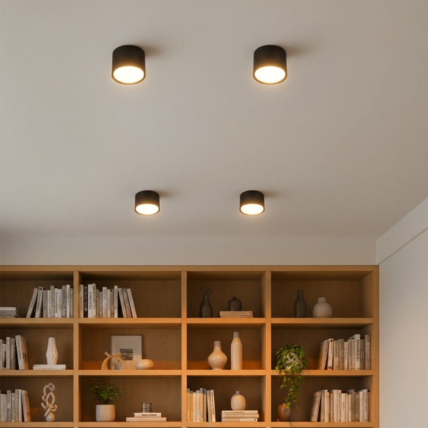 Brilagi - LED RGB+CCT димируемо точково осветително тяло SMOOTH 1xGX53/14W/230V 2700-6500K Wi-Fi Tuya черно