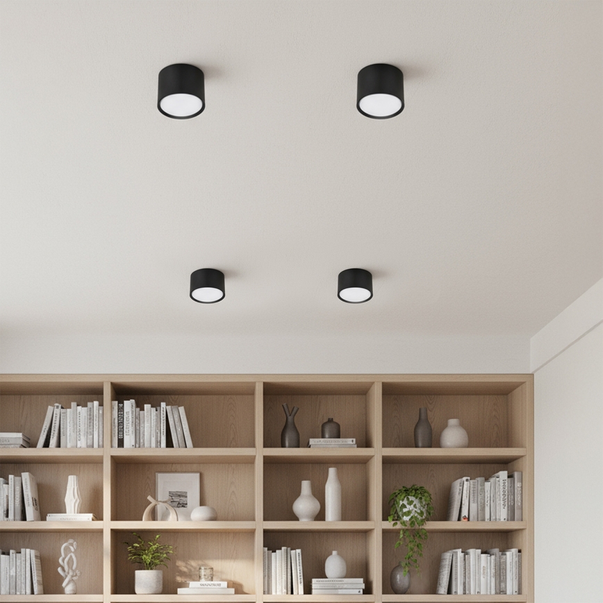Brilagi - LED RGB+CCT димируемо точково осветително тяло SMOOTH 1xGX53/14W/230V 2700-6500K Wi-Fi Tuya черно