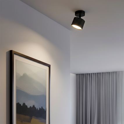Brilagi - LED RGB+CCT димируемо точково осветително тяло STRIPY 1xGX53/14W/230V 2700-6500K Wi-Fi Tuya черно