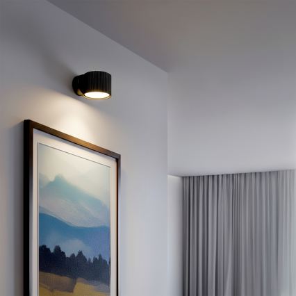 Brilagi - LED RGB+CCT димируемо стенно точково осветително тяло STRIPY 1xGX53/14W/230V 2700-6500K Wi-Fi Tuya черно