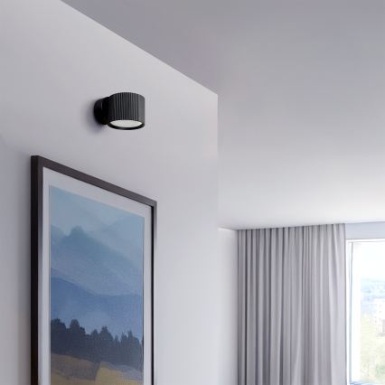 Brilagi - LED RGB+CCT димируемо стенно точково осветително тяло STRIPY 1xGX53/14W/230V 2700-6500K Wi-Fi Tuya черно