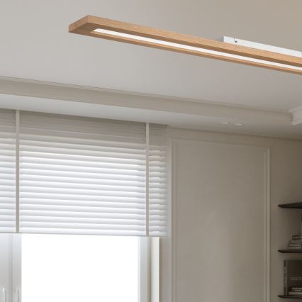 Brilagi - LED RGBW Димируем панел WOODY FRAME LED/34W/230V 11,5x123 см 2700-6500K дъб + дистанционно управление