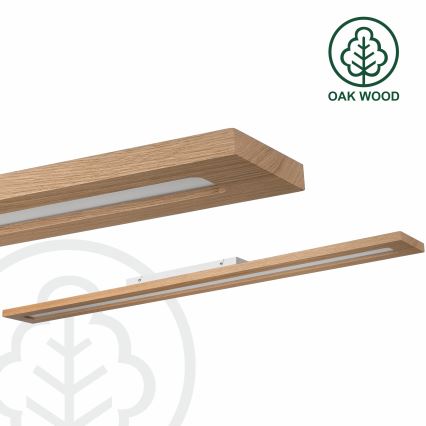 Brilagi - LED RGBW Димируем панел WOODY FRAME LED/34W/230V 11,5x123 см 2700-6500K дъб + дистанционно управление