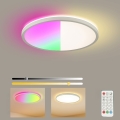 Brilagi - LED RGBW димируем плафон ULTRA SLIM LED/18W/230V 2700-6500K, диаметър 30 см, бял + дистанционно управление