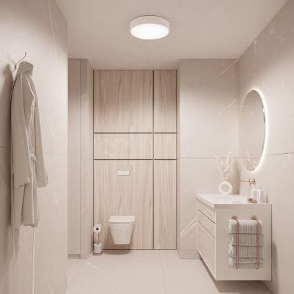 Brilagi - LED RGBW димируемо таванно осветително тяло за баня CLARE 3xE27/9W/230V 2700-6500K Ø 40 см IP54 Wi-Fi бяло