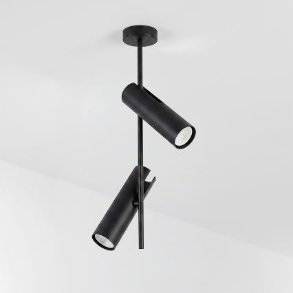 Brilagi - LED RGBW димируема лампа на тръба BRANCH 2xGU10/6,5W/230V 2700-6500K черна